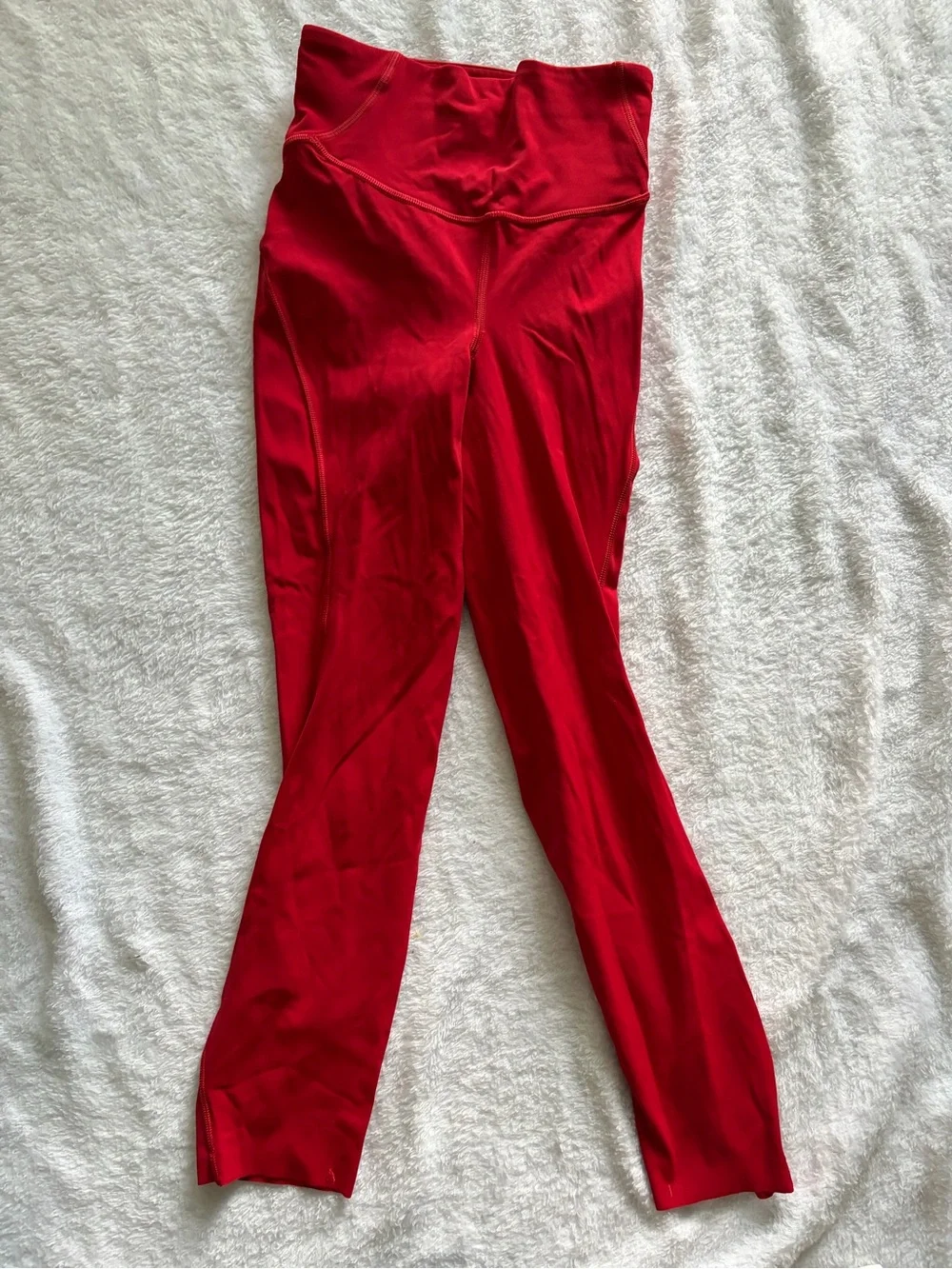 Lululemon Red High Rise 25” Cropped Leggings Size 0